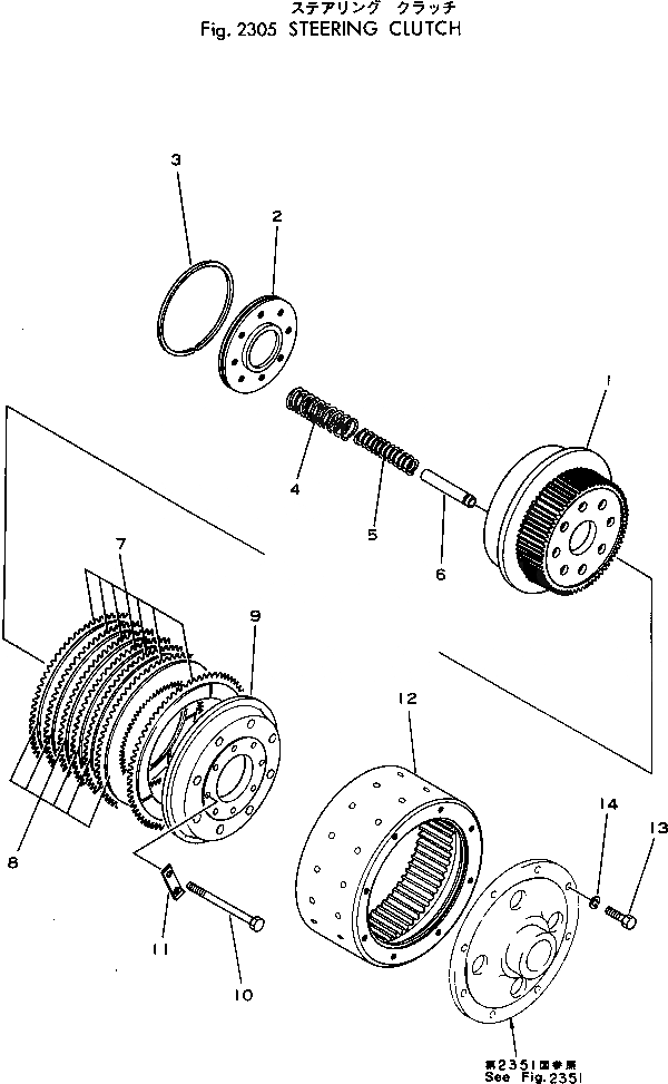 Схема запчастей Komatsu D80E-18 - БОРТОВ. ФРИКЦИОН СИСТЕМАУПРАВЛЕНИЯ ПОВОРОТОМ И КОНЕЧНАЯ ПЕРЕДАЧА