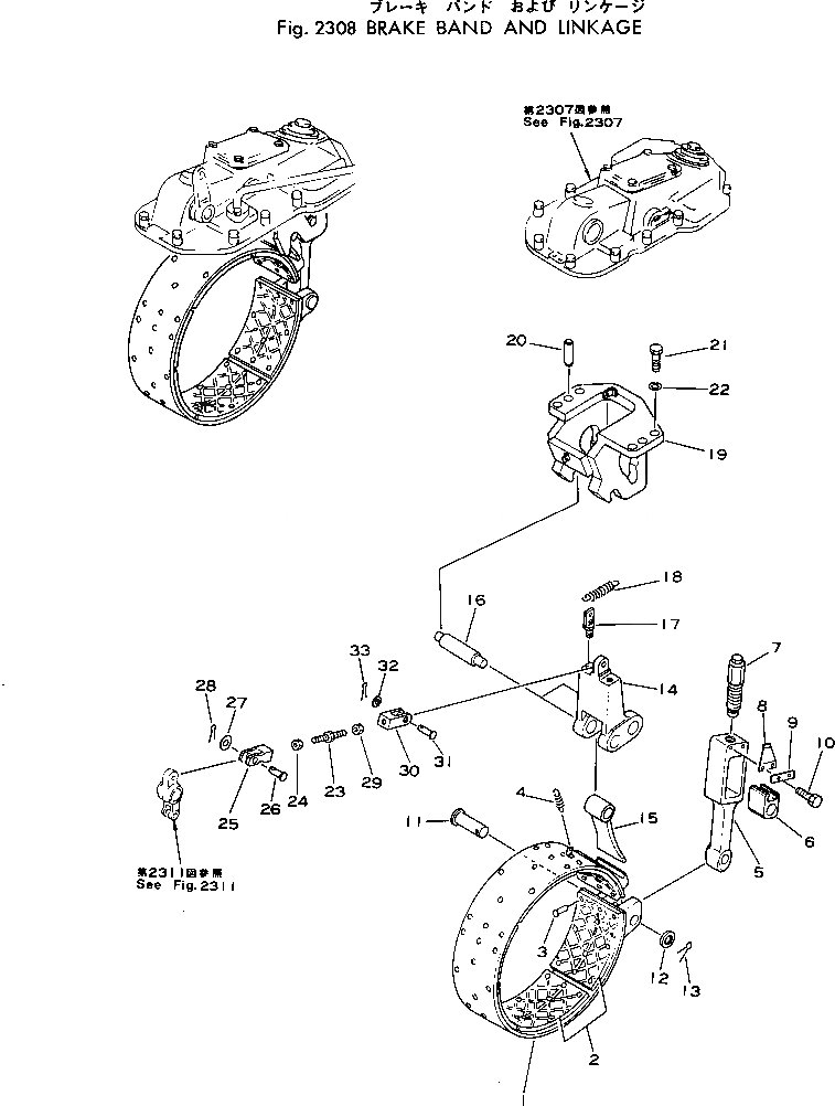 Схема запчастей Komatsu D80E-18 - ТОРМОЗНАЯ ЛЕНТА И МЕХАНИЗМ СИСТЕМАУПРАВЛЕНИЯ ПОВОРОТОМ И КОНЕЧНАЯ ПЕРЕДАЧА