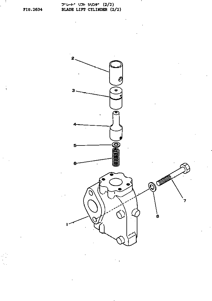 Схема запчастей Komatsu D80E-18 - ЦИЛИНДР ПОДЪЕМА ОТВАЛА (/) УПРАВЛ-Е РАБОЧИМ ОБОРУДОВАНИЕМ