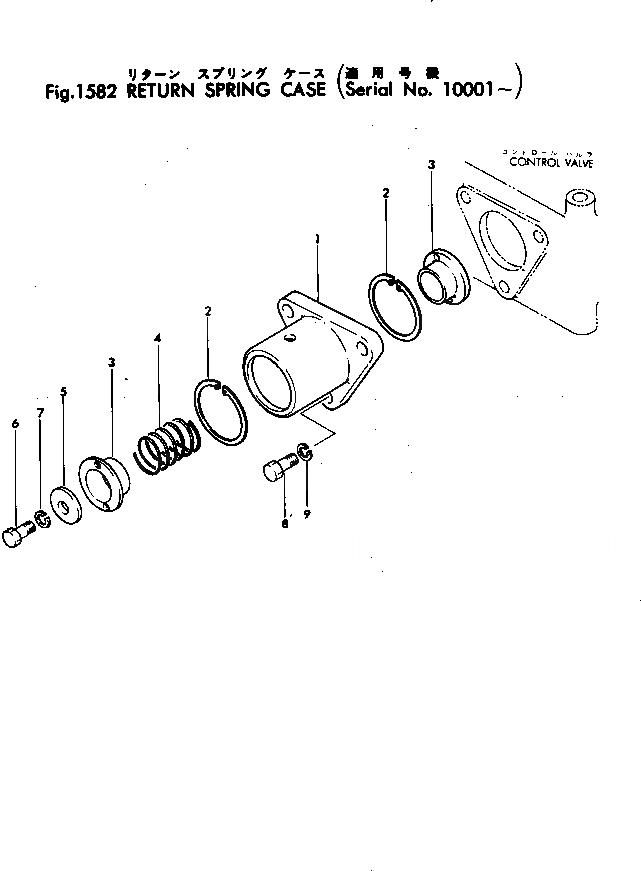 Схема запчастей Komatsu D80P-12 - ВОЗВРАТ. SPRING КОРПУС РАБОЧЕЕ ОБОРУДОВАНИЕ И ITS СИСТЕМА УПРАВЛЕНИЯ