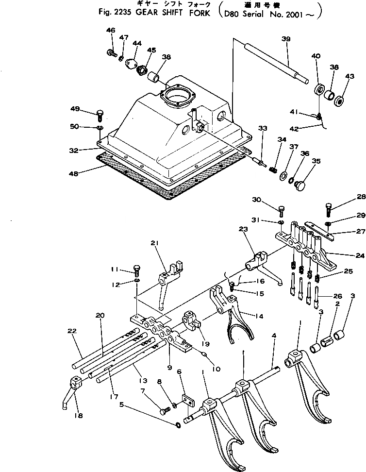 Схема запчастей Komatsu D80P-18 - ПЕРЕКЛЮЧ-Е ПЕРЕДАЧ ВИЛЫ ОСНОВН. МУФТА¤ ГИДРОТРАНСФОРМАТОР И ТРАНСМИССИЯ