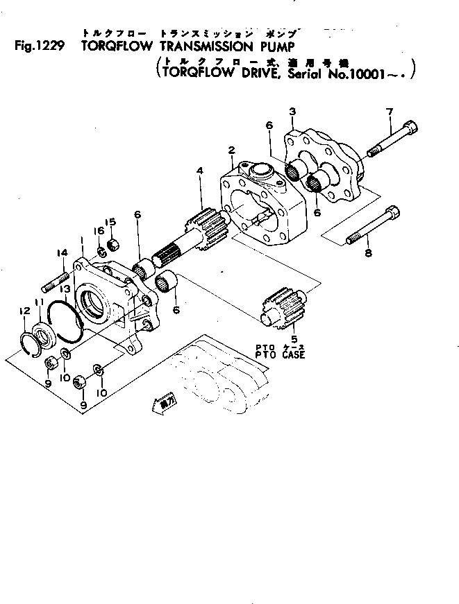 Схема запчастей Komatsu D85A-12 - НАСОС ТРАНСМИССИИ(№-.) ОСНОВН. МУФТА¤ ГИДРОТРАНСФОРМАТОР И ТРАНСМИССИЯ