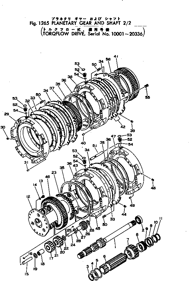 Схема запчастей Komatsu D85A-12 - PLANETARY ПРИВОД И ВАЛ (/)(№-) ОСНОВН. МУФТА¤ ГИДРОТРАНСФОРМАТОР И ТРАНСМИССИЯ