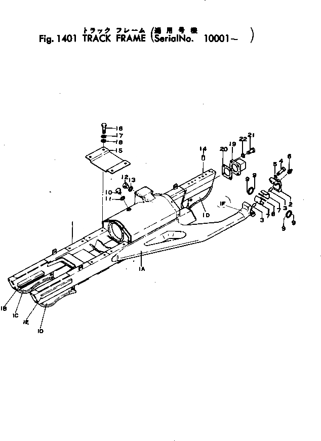 Схема запчастей Komatsu D85A-12 - ГУСЕНИЧНАЯ РАМА ГУСЕНИЦЫ И ЧАСТИ КОРПУСА