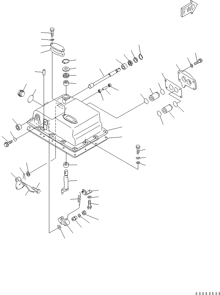 Схема запчастей Komatsu D85A-18 - КРЫШКАAND КЛАПАН РЫЧАГ УПРАВЛ-Я(№-) ОСНОВН. МУФТА¤ ГИДРОТРАНСФОРМАТОР И ТРАНСМИССИЯ