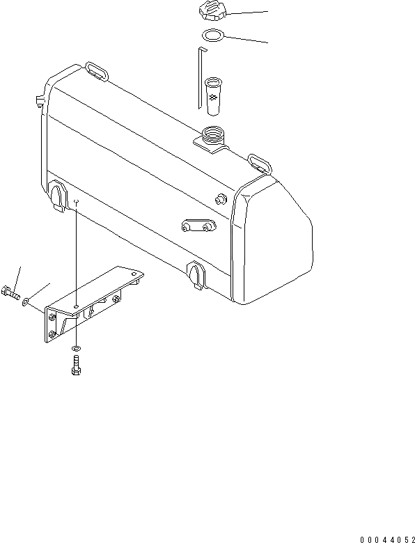 Схема запчастей Komatsu D85A-21B - ТОПЛИВН.  (TОБОД КОЛЕСАMING) ТОПЛИВН. БАК. AND КОМПОНЕНТЫ
