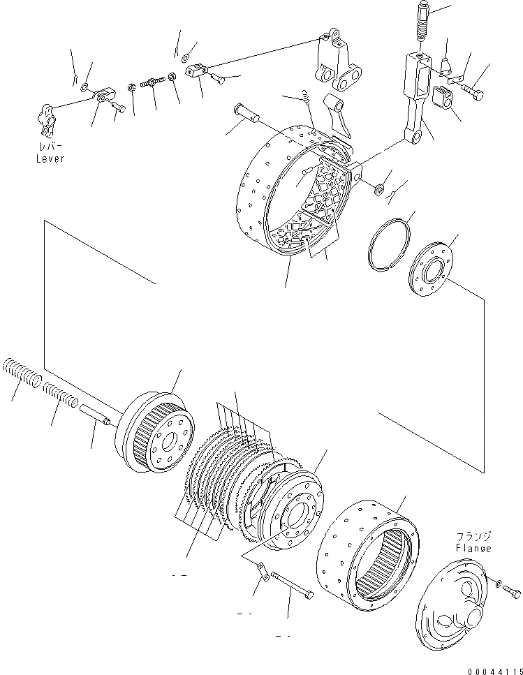 Схема запчастей Komatsu D85A-21B - ТОРМОЗНАЯ ЛЕНТА И РУЛЕВ. УПРАВЛЕНИЕ CLUCH (ЛЕВ.) ГТР CONVERTOR¤ ТРАНСМИССИЯ¤ РУЛЕВ. УПРАВЛЕНИЕ И КОНЕЧНАЯ ПЕРЕДАЧА