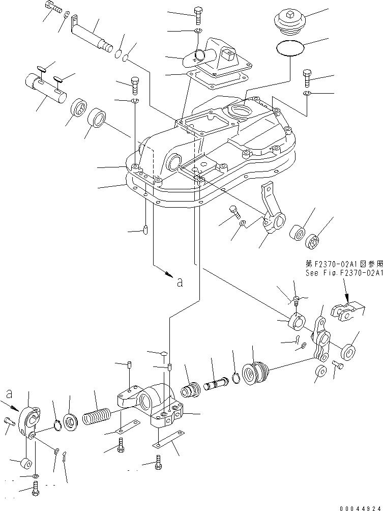 Схема запчастей Komatsu D85A-21B - РУЛЕВ. УПРАВЛЕНИЕ КОРПУС КРЫШКАAND УСИЛИТЕЛЬ ТОРМОЗА (ПРАВ.)(№78-) ГТР CONVERTOR¤ ТРАНСМИССИЯ¤ РУЛЕВ. УПРАВЛЕНИЕ И КОНЕЧНАЯ ПЕРЕДАЧА