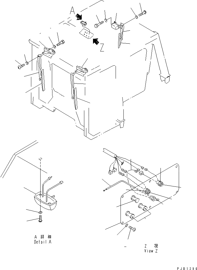 Схема запчастей Komatsu D85A-21B - КАБИНА ROPS¤ ТИП ¤ (ЭЛЕКТРИКА) (/) (/)(№7-78) КАБИНА ОПЕРАТОРА И СИСТЕМА УПРАВЛЕНИЯ
