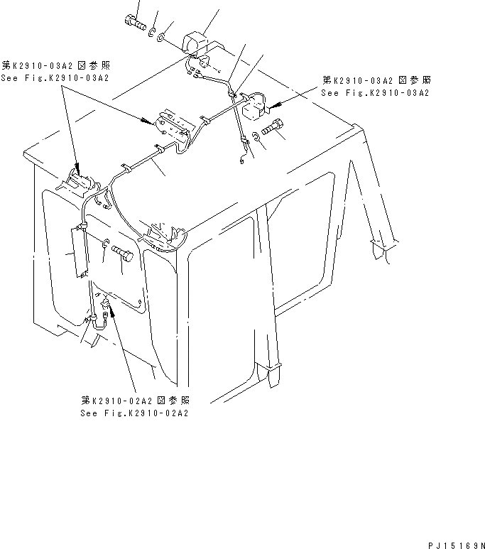 Схема запчастей Komatsu D85A-21B - КАБИНА ROPS¤ ТИП ¤ (ЭЛЕКТРИКА) (/) (/)(№7-78) КАБИНА ОПЕРАТОРА И СИСТЕМА УПРАВЛЕНИЯ