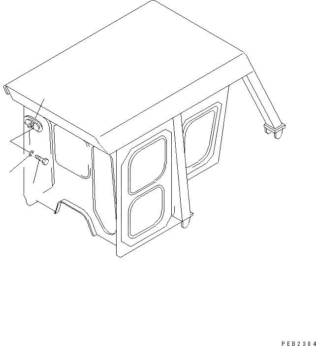 Схема запчастей Komatsu D85A-21B - ЗАДН. VIEW MIRROR КАБИНА ОПЕРАТОРА И СИСТЕМА УПРАВЛЕНИЯ