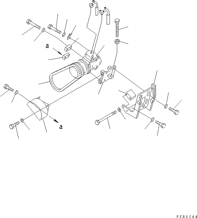Схема запчастей Komatsu D85A-21B - КОМПОНЕНТЫ КОМПРЕССОРА(№7-78) КАБИНА ОПЕРАТОРА И СИСТЕМА УПРАВЛЕНИЯ