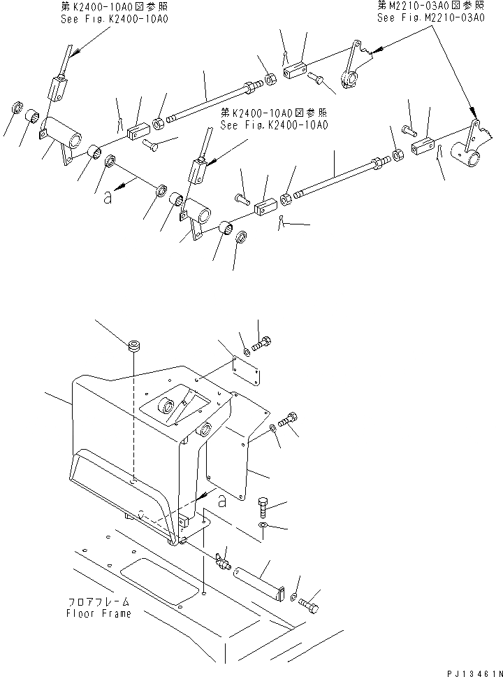 Схема запчастей Komatsu D85A-21B - ПЕДАЛЬ ТОРМОЗА МЕХАНИЗМ(№7-78) КАБИНА ОПЕРАТОРА И СИСТЕМА УПРАВЛЕНИЯ