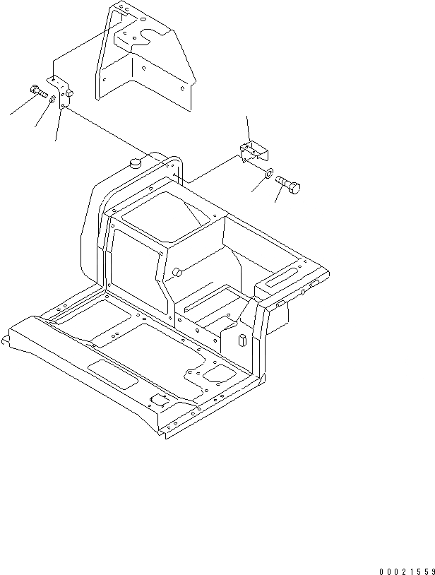 Схема запчастей Komatsu D85A-21B - МАСЛЯНЫЙ ЩУП КОРПУС ЧАСТИ КОРПУСА