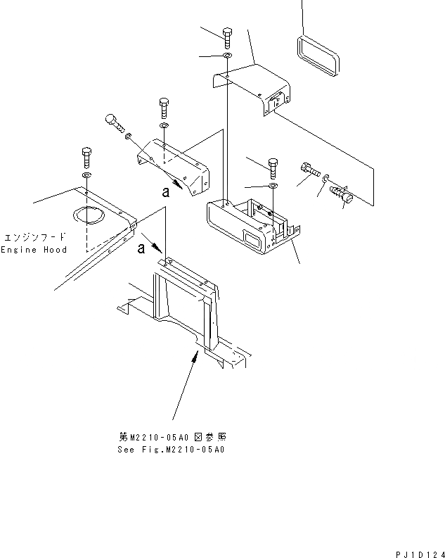 Схема запчастей Komatsu D85A-21B - ПРИБОРНАЯ ПАНЕЛЬ ЧАСТИ КОРПУСА