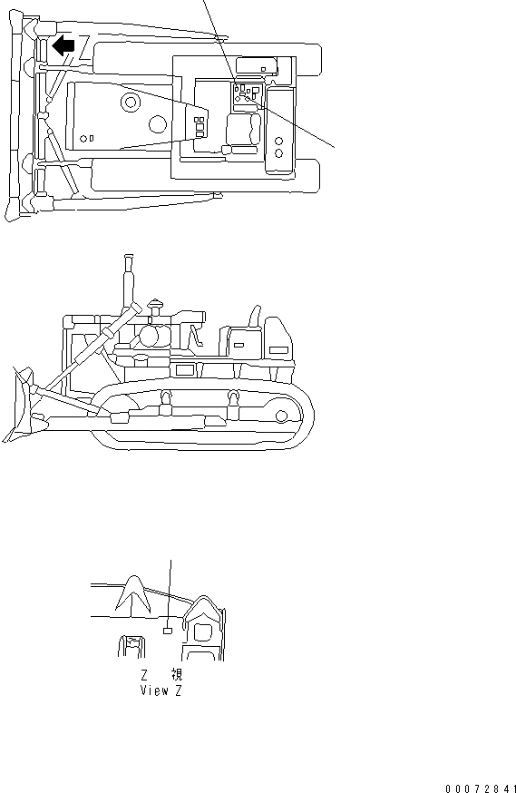 Схема запчастей Komatsu D85A-21B - МАРКИРОВКА (ПРЯМОЙ ОТВАЛ) МАРКИРОВКА