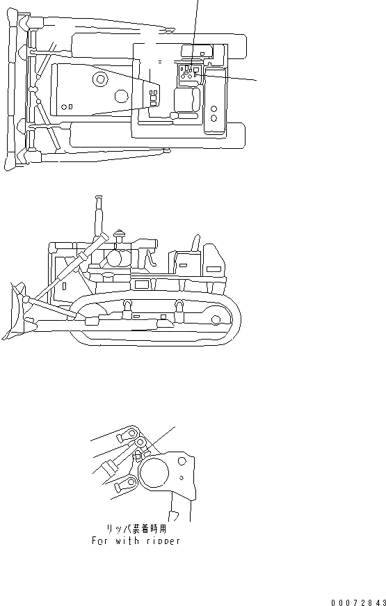 Схема запчастей Komatsu D85A-21B - МАРКИРОВКА (РЫХЛИТЕЛЬ) МАРКИРОВКА