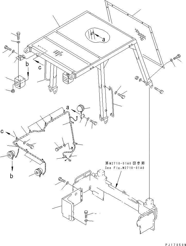 Схема запчастей Komatsu D85A-21B - КАБИНА ЧАСТИ КОРПУСА (WOODY МЕСТН. СПЕЦ-Я.) РАЗНОЕ