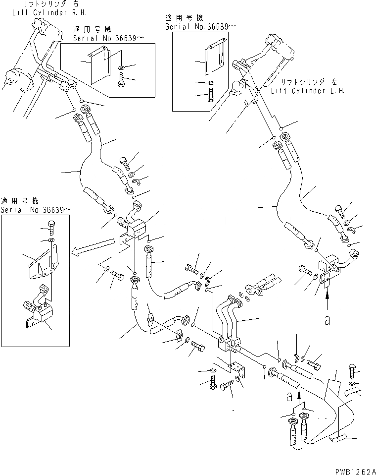 Схема запчастей Komatsu D85A-21-E - ГИДРОЛИНИЯ (БАК - ГИДРОЦИЛИНДР ПОДЪЕМА) (/) (ДЛЯ ЯПОН.)(№9-) ГИДРАВЛИКА