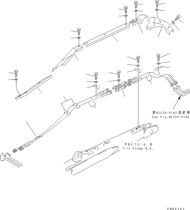 Схема запчастей Komatsu D85A-21-E - TОБОД КОЛЕСАMING СИСТЕМА ТРУБ ЦИЛИНДРА (/)(№78-) РАБОЧЕЕ ОБОРУДОВАНИЕ
