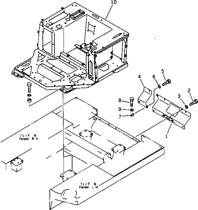 Схема запчастей Komatsu D85A-21-E - MODIFIED ШАССИ ЧАСТИ (ДЛЯ ЗАДН. P.C.U.) (/) РАБОЧЕЕ ОБОРУДОВАНИЕ