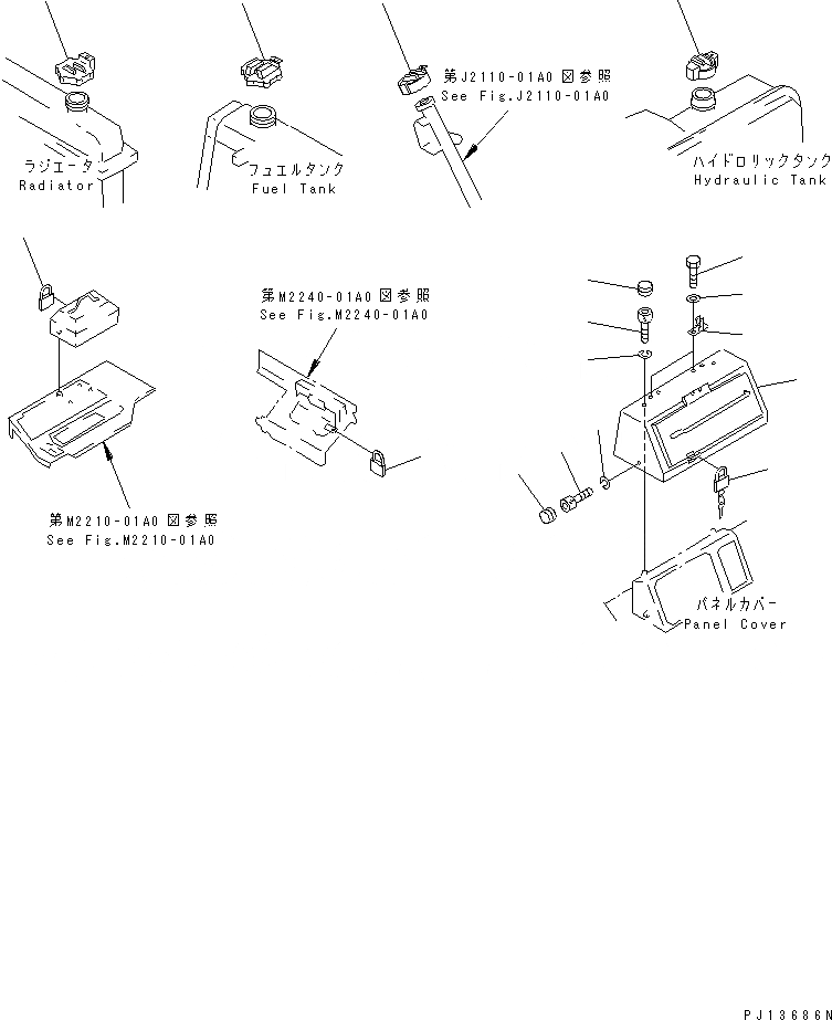 Схема запчастей Komatsu D85A-21-E - ЗАЩИТА ОТ ВАНДАЛИЗМА РАЗНОЕ