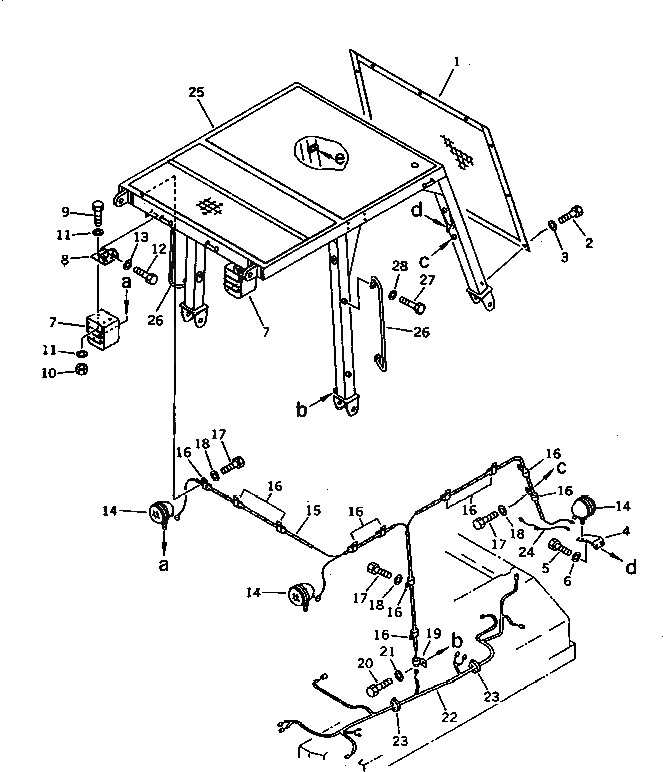 Схема запчастей Komatsu D85A-21-E - КАБИНА ЧАСТИ КОРПУСА (WOODY МЕСТН. СПЕЦ-Я.) РАЗНОЕ