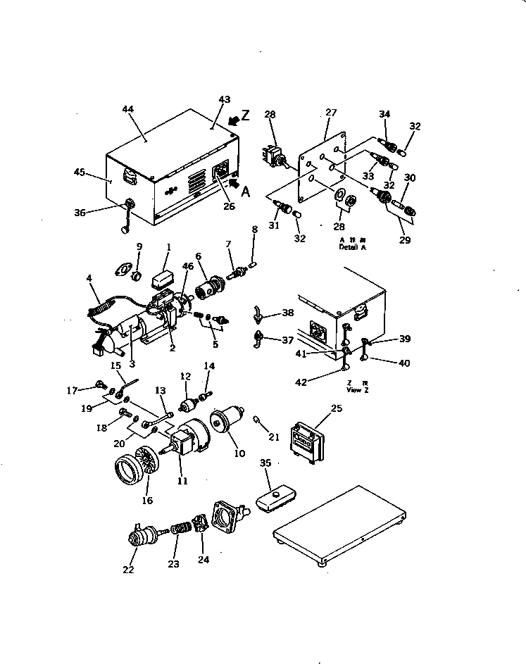 Схема запчастей Komatsu D85A-21-E - ПРЕДПУСК. ПОДОГРЕВ РАЗНОЕ