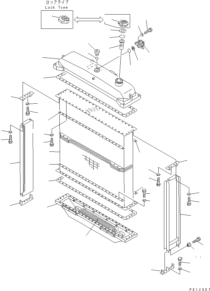 Схема запчастей Komatsu D85A-21 - РАДИАТОР(№-) КОМПОНЕНТЫ ДВИГАТЕЛЯ И ЭЛЕКТРИКА