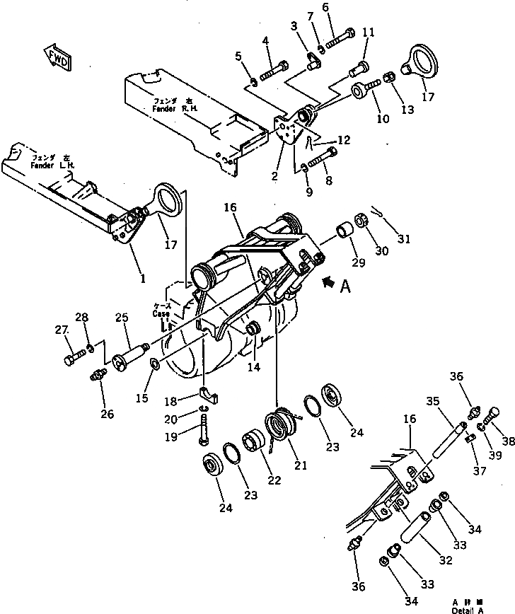 Схема запчастей Komatsu D85A-21 - LOGGING РУКОЯТЬ (ДЛЯ ТЯГОВ. ЛЕБЕДКИ)(№-) РАБОЧЕЕ ОБОРУДОВАНИЕ