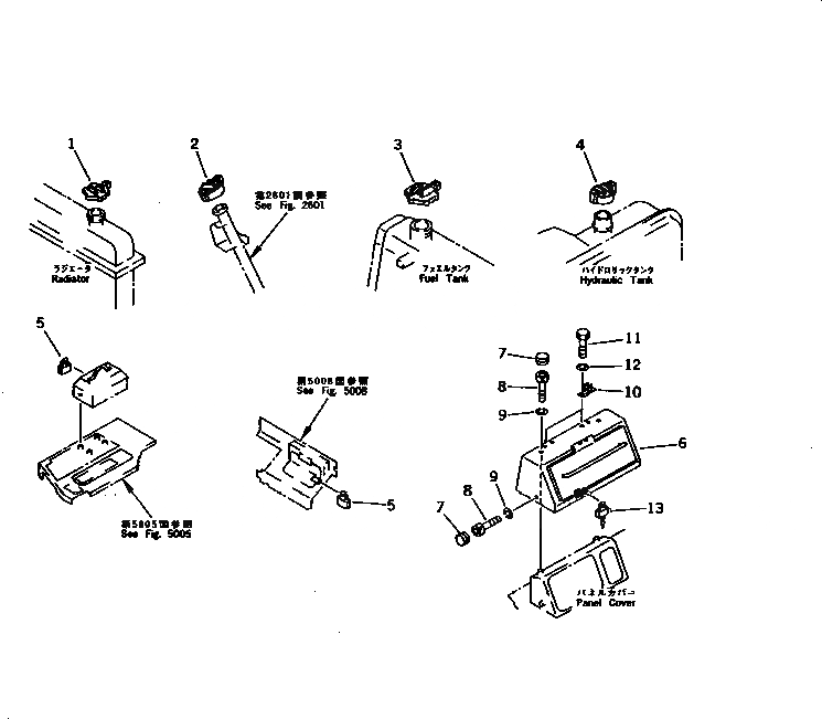 Схема запчастей Komatsu D85A-21 - ЗАЩИТА ОТ ВАНДАЛИЗМА(№-) МАРКИРОВКА¤ ИНСТРУМЕНТ И РЕМКОМПЛЕКТЫ