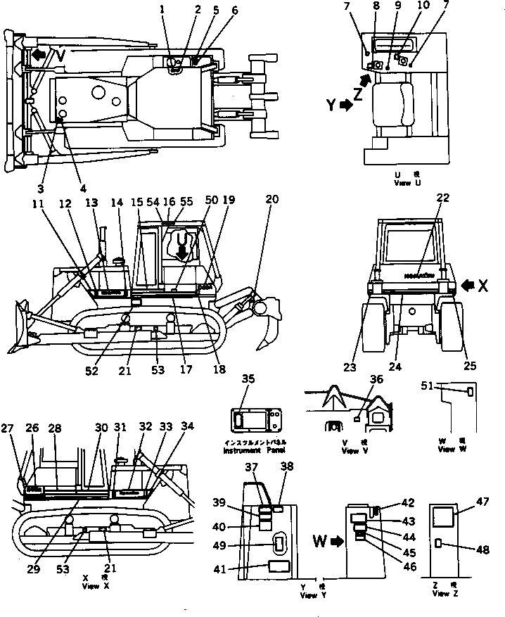 Схема запчастей Komatsu D85A-21 - МАРКИРОВКА (ИРАН)(№9-) МАРКИРОВКА¤ ИНСТРУМЕНТ И РЕМКОМПЛЕКТЫ