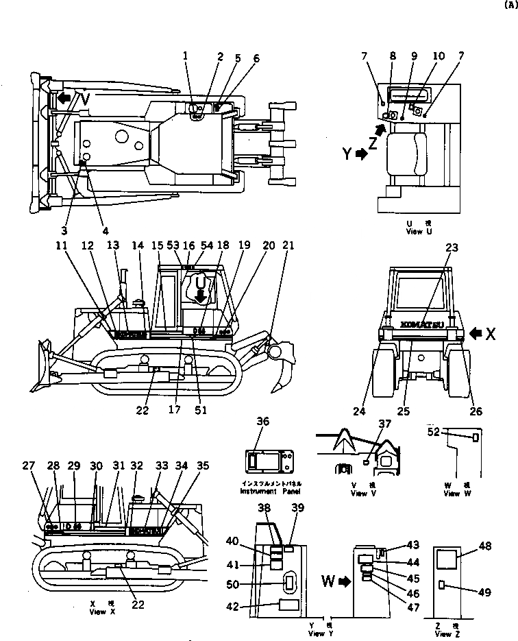 Схема запчастей Komatsu D85A-21 - МАРКИРОВКА (ИСПАНИЯ)(№-9) МАРКИРОВКА¤ ИНСТРУМЕНТ И РЕМКОМПЛЕКТЫ