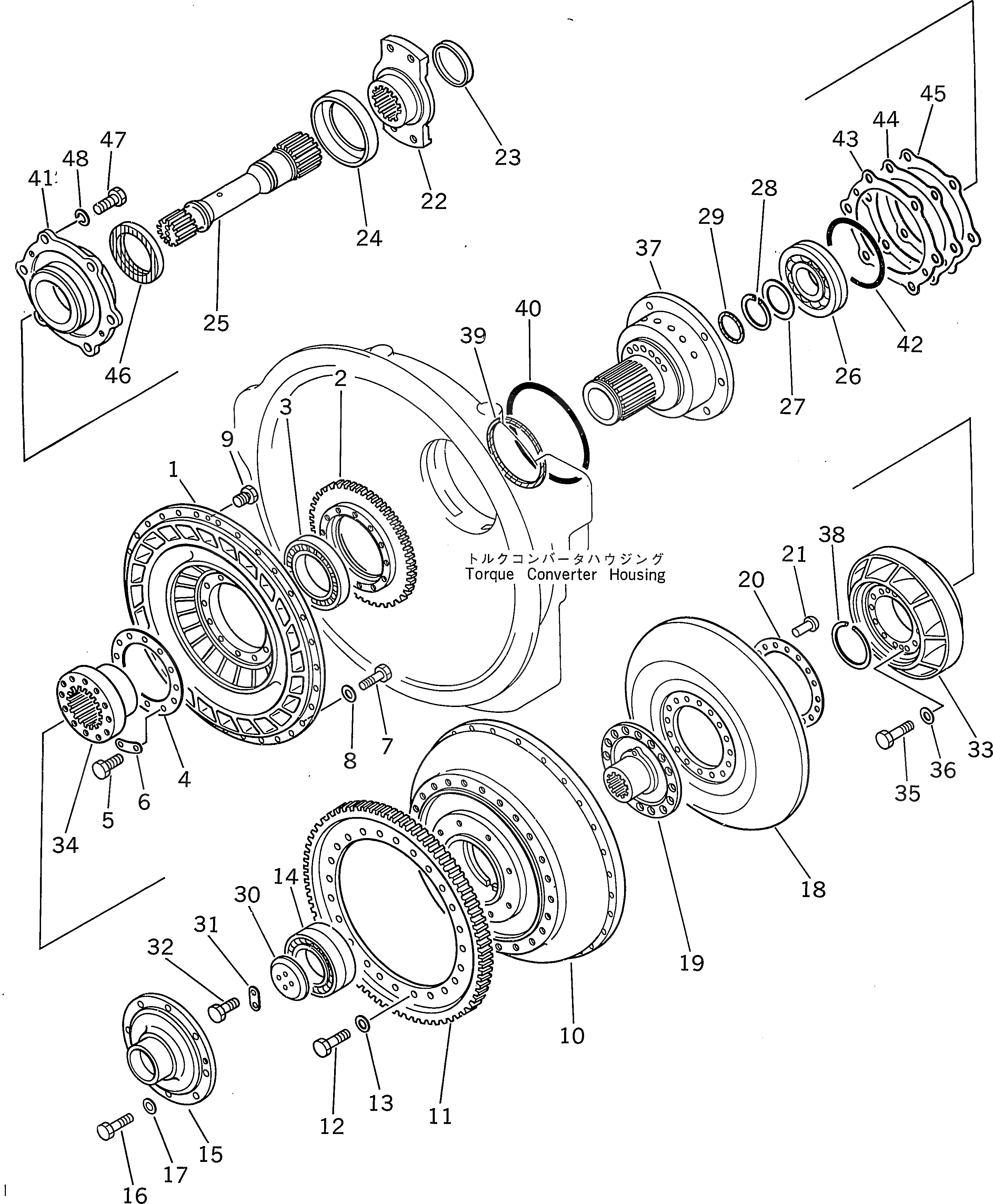 Схема запчастей Komatsu D85A-21A - ГИДРОТРАНСФОРМАТОР (/)(№-) ГТР CONVERTOR¤ ТРАНСМИССИЯ¤ РУЛЕВ. УПРАВЛЕНИЕ И КОНЕЧНАЯ ПЕРЕДАЧА