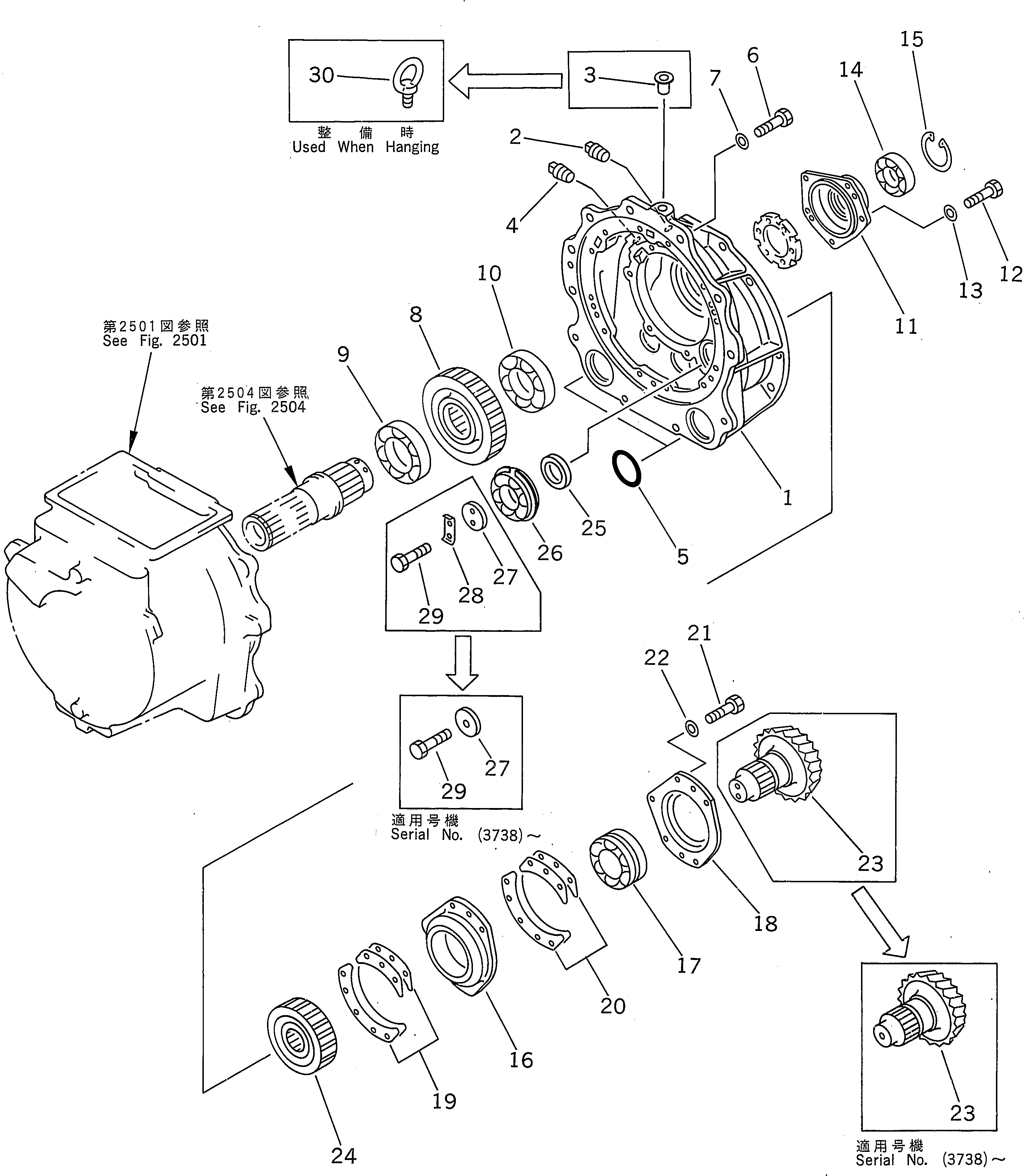Схема запчастей Komatsu D85A-21A - ТРАНСМИССИЯ¤ ПЕРЕДАЧА (/)(№-) ГТР CONVERTOR¤ ТРАНСМИССИЯ¤ РУЛЕВ. УПРАВЛЕНИЕ И КОНЕЧНАЯ ПЕРЕДАЧА