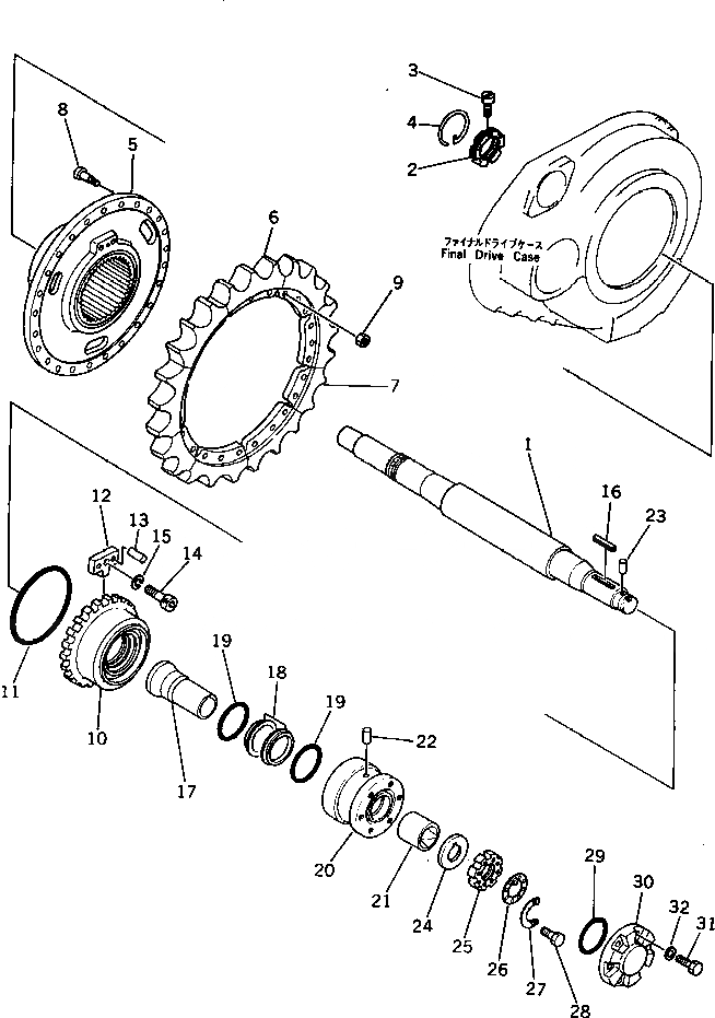 Схема запчастей Komatsu D85A-21A - ЗВЕЗДОЧКА И ВАЛ(№-) ГТР CONVERTOR¤ ТРАНСМИССИЯ¤ РУЛЕВ. УПРАВЛЕНИЕ И КОНЕЧНАЯ ПЕРЕДАЧА