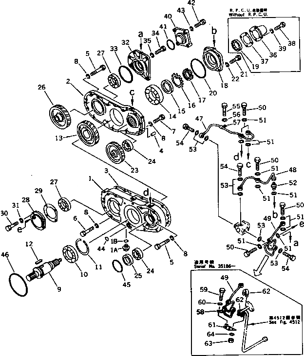 Схема запчастей Komatsu D85A-21B - МЕХ-М ОТБОРА МОЩНОСТИ(№-) КОМПОНЕНТЫ ДВИГАТЕЛЯ И ЭЛЕКТРИКА