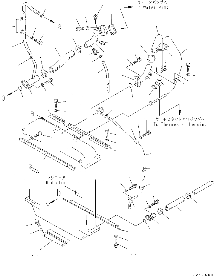 Схема запчастей Komatsu D85A-21B - СИСТЕМА ТРУБ РАДИАТОРА И WIND ГИДРОМОЛОТ(№-) КОМПОНЕНТЫ ДВИГАТЕЛЯ И ЭЛЕКТРИКА