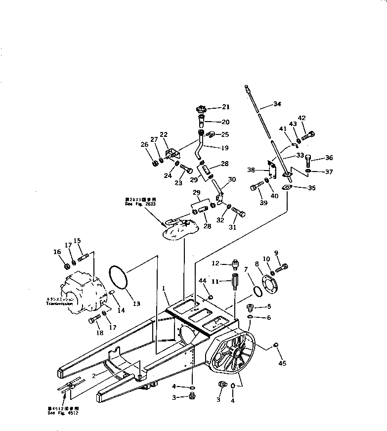 Схема запчастей Komatsu D85A-21B - КОРПУС БЛОКА УПРАВЛЕНИЯ ПОВОРОТОМ И ОСНОВНАЯ РАМА(№-) ГТР CONVERTOR¤ ТРАНСМИССИЯ¤ РУЛЕВ. УПРАВЛЕНИЕ И КОНЕЧНАЯ ПЕРЕДАЧА