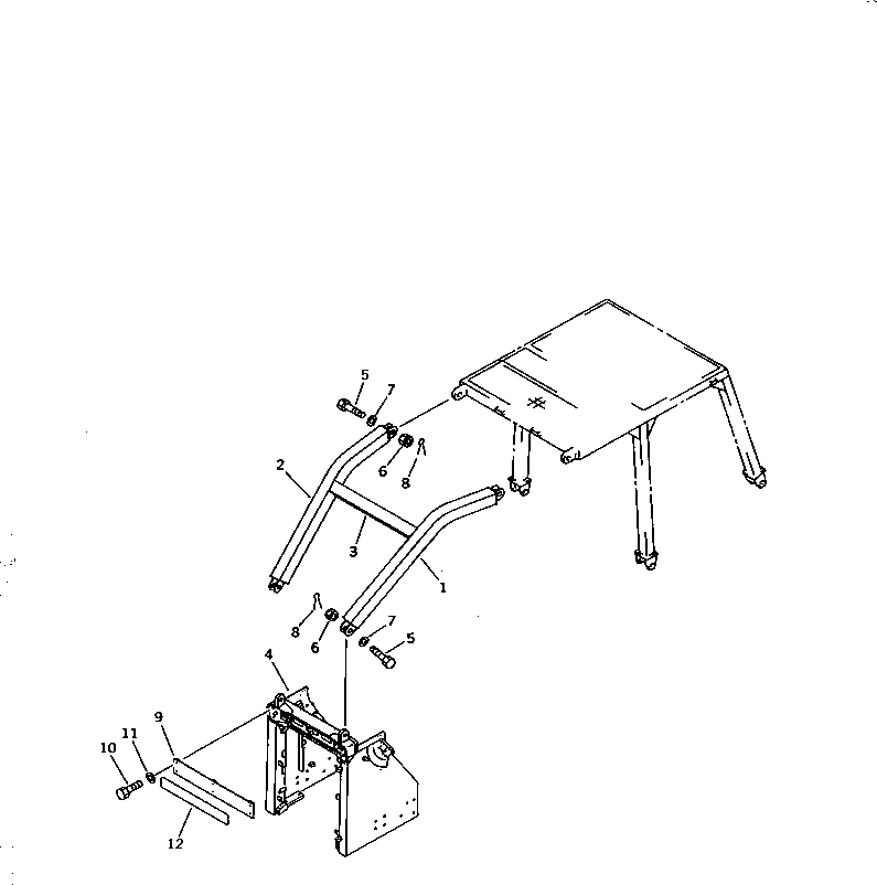 Схема запчастей Komatsu D85A-21B - КАБИНА ЧАСТИ КОРПУСА SWEEPER (WOODY МЕСТН. СПЕЦ-Я.)(№-) ЧАСТИ КОРПУСА