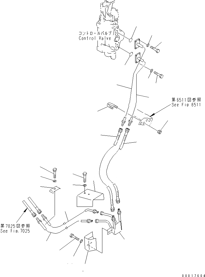 Схема запчастей Komatsu D85A-21B - ГИДРОЛИНИЯ (БАК - TОБОД КОЛЕСАMING ЦИЛИНДР)(№-) УПРАВЛ-Е РАБОЧИМ ОБОРУДОВАНИЕМ