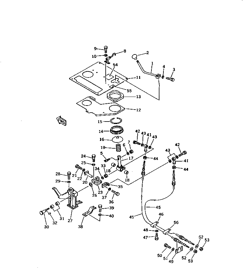 Схема запчастей Komatsu D85A-21B - РЫЧАГ ТЯГОВОЙ ЛЕБЕДКИ И МЕХАНИЗМ(№-) УПРАВЛ-Е РАБОЧИМ ОБОРУДОВАНИЕМ