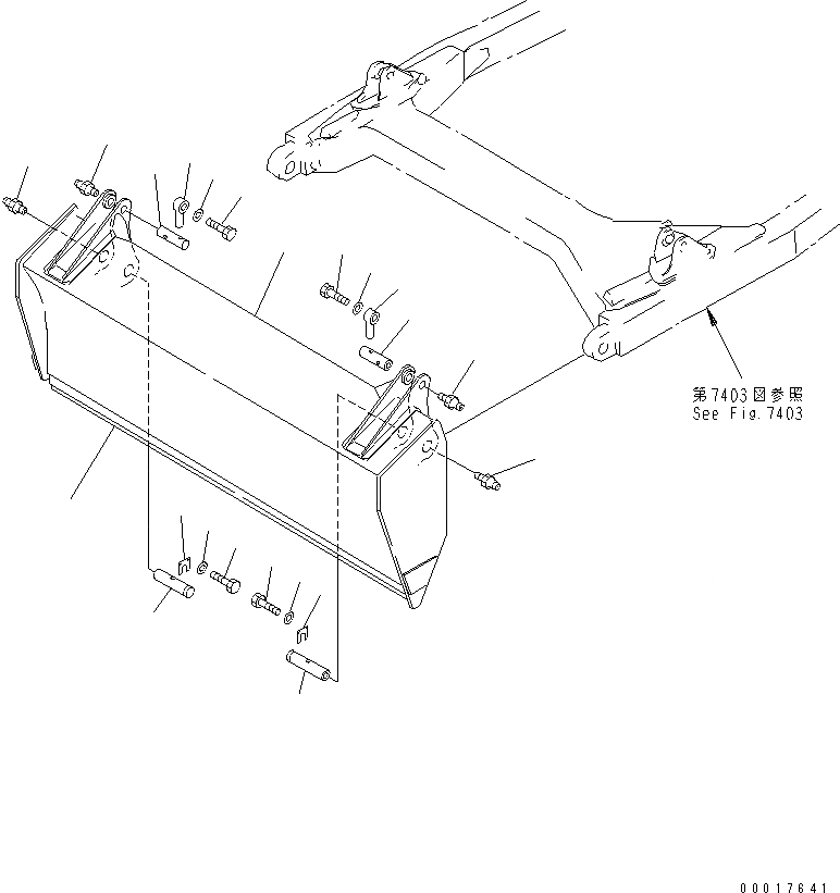 Схема запчастей Komatsu D85A-21B - TОБОД КОЛЕСАMING ОТВАЛ(№-) РАБОЧЕЕ ОБОРУДОВАНИЕ