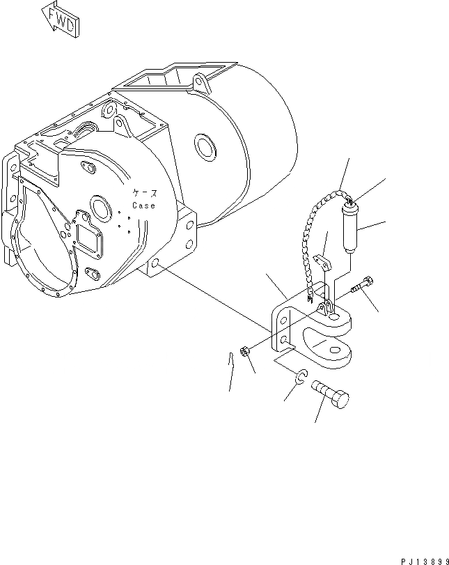 Схема запчастей Komatsu D85A-21B - СЦЕПНОЕ УСТРОЙСТВО (ДЛЯ ТЯГОВ. ЛЕБЕДКИ)(№-) РАБОЧЕЕ ОБОРУДОВАНИЕ