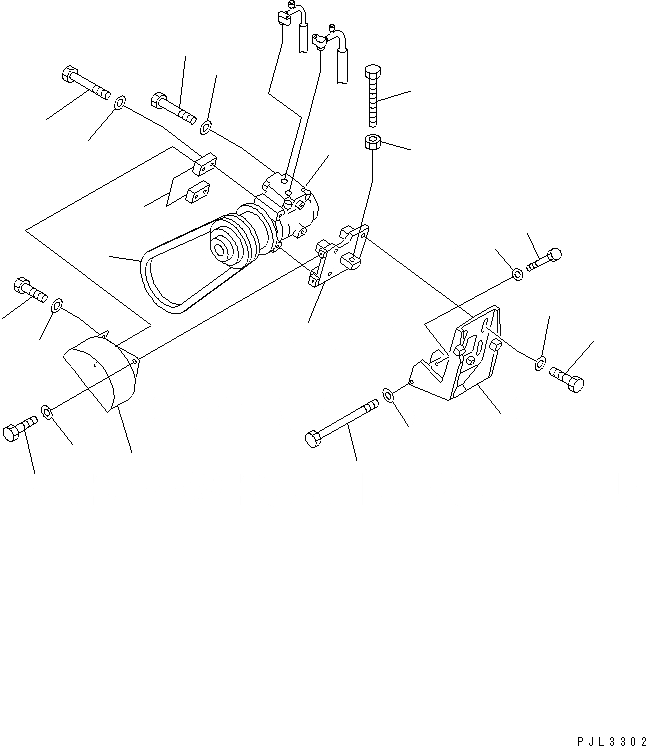 Схема запчастей Komatsu D85A-21B-ER - КОМПОНЕНТЫ КОМПРЕССОРА(№78-) КАБИНА ОПЕРАТОРА И СИСТЕМА УПРАВЛЕНИЯ