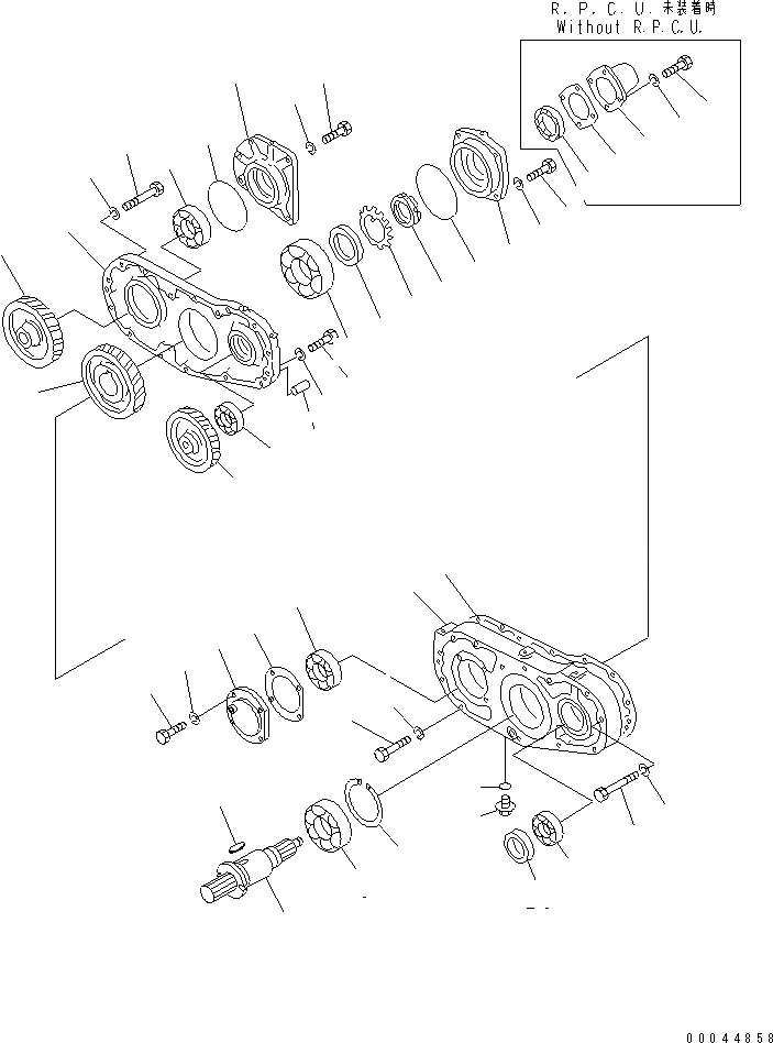 Схема запчастей Komatsu D85A-21 - МЕХ-М ОТБОРА МОЩНОСТИ ГТР CONVERTOR¤ ТРАНСМИССИЯ¤ РУЛЕВ. УПРАВЛЕНИЕ И КОНЕЧНАЯ ПЕРЕДАЧА