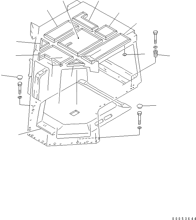 Схема запчастей Komatsu D85A-21 - СТАЛЬНАЯ КАБИНА (ВНУТР. TOP) (TОБОД КОЛЕСАMING ДЛЯ CHINA) КАБИНА ОПЕРАТОРА И СИСТЕМА УПРАВЛЕНИЯ