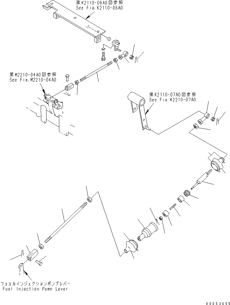 Схема запчастей Komatsu D85A-21 - МЕХАНИЗМ УПРАВЛ-Я ПОДАЧЕЙ ТОПЛИВА (TОБОД КОЛЕСАMING ДЛЯ CHINA)(№78-) КАБИНА ОПЕРАТОРА И СИСТЕМА УПРАВЛЕНИЯ
