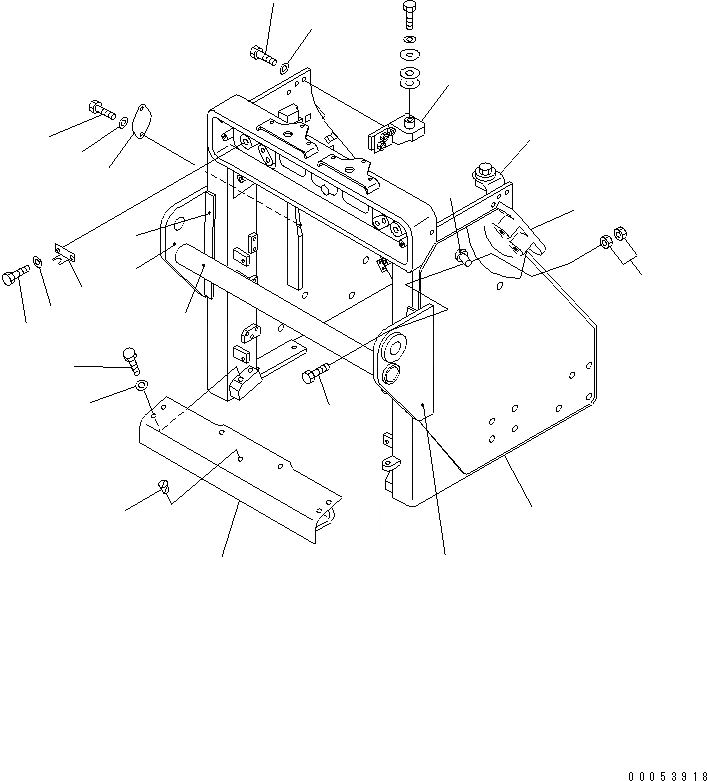 Схема запчастей Komatsu D85A-21 - ЗАЩИТА РАДИАТОРА (TОБОД КОЛЕСАMING) (ДЛЯ УСИЛЕНН.)(№78-) ЧАСТИ КОРПУСА