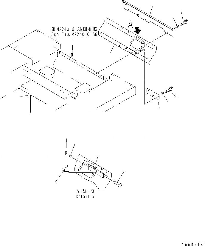 Схема запчастей Komatsu D85A-21 - ЗАДН. КРЫШКА (ДЛЯ TОБОД КОЛЕСАMING)(№78-) ЧАСТИ КОРПУСА